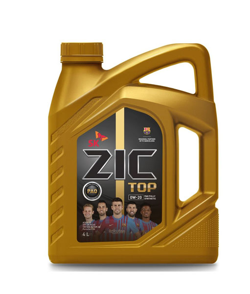 Моторное масло ZIC TOP 0W-20 4л. синтетическое 132679