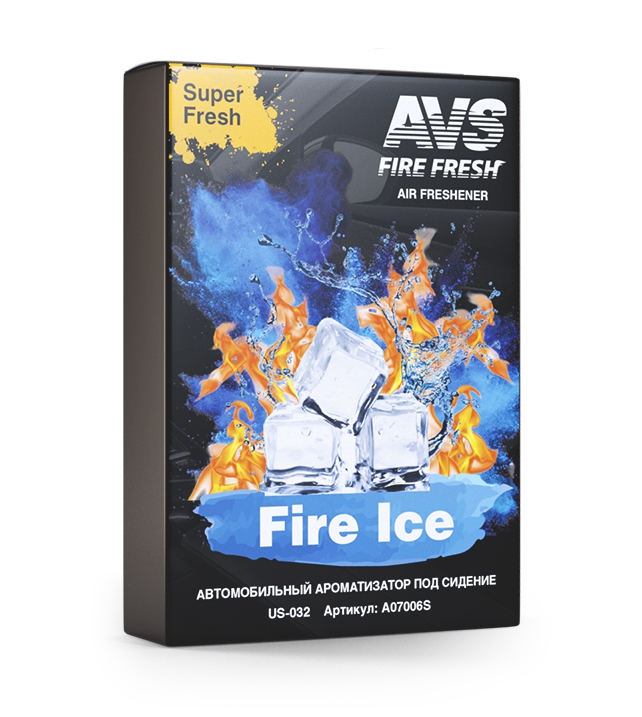 Ароматизатор Super Fresh (Огненный лёдFire Ice) (гелевый) AVS US-009