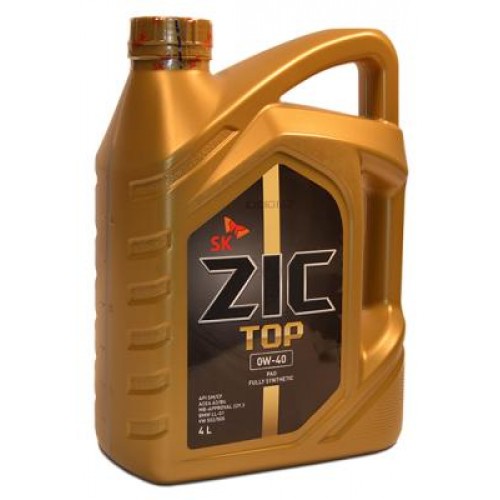 Моторное масло ZIC Top 0W-40 4л. синтетическое