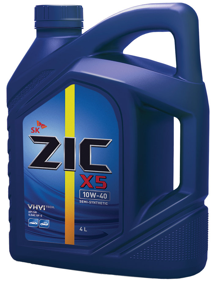 ZIC X5 10W-40  4л Масло моторное  полусинтетика