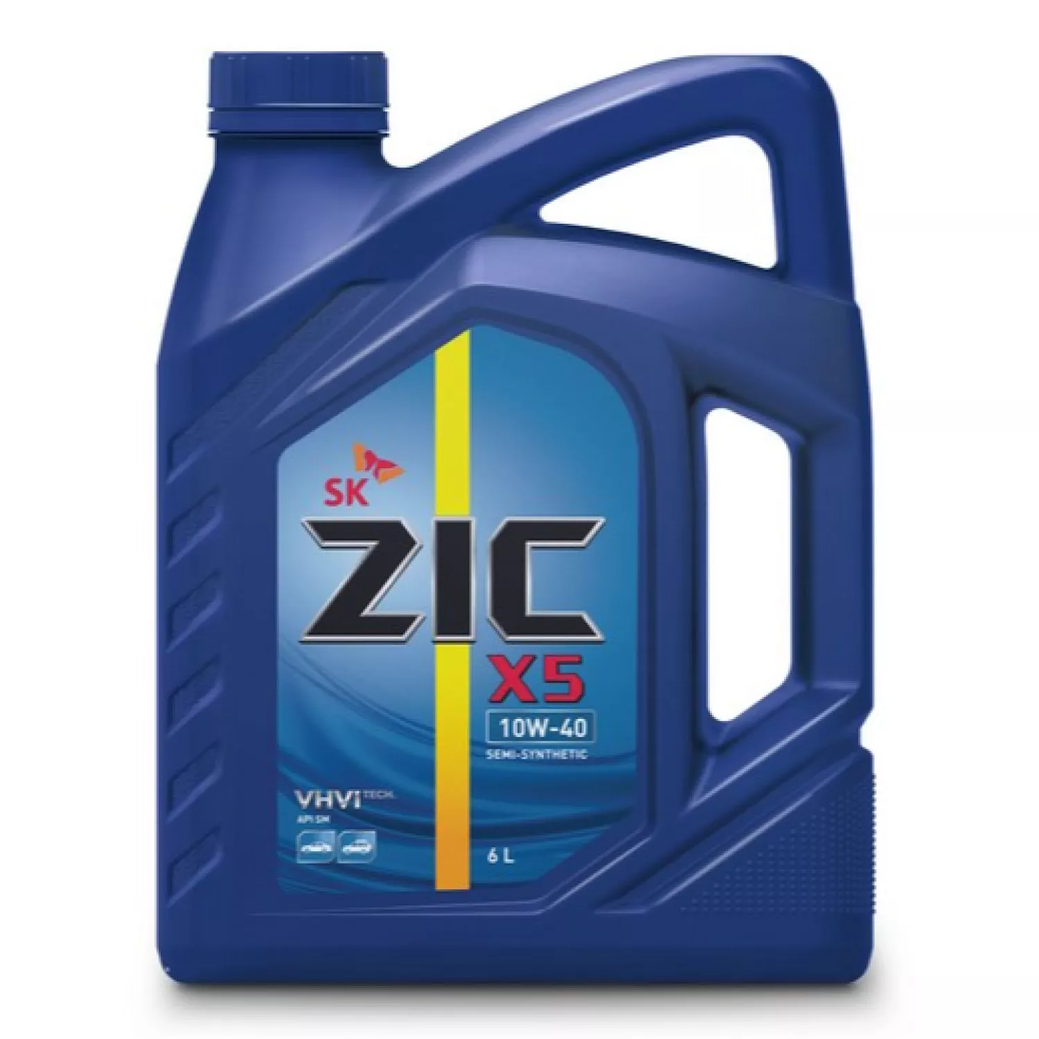 ZIC X5 10W-40 6л Масло моторное  полусинтетика