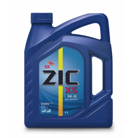ZIC X5 5W-30 6л Масло моторное  полусинтетика