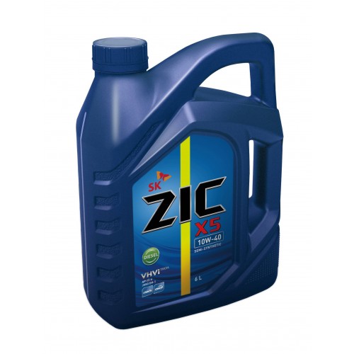 ZIC X5 DIESEL 10W-40 6л Масло моторное полусинтетика